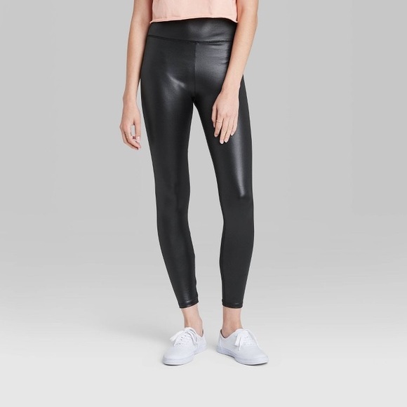 wild fable Pants - Wild Fable Women's High-Waisted Liquid Leggings Medium
